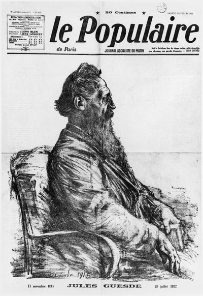 Death of Jules Guesde, Cover Illustration from 